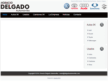 Tablet Screenshot of delgadoautomoviles.com